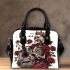 skeleton king play guitar and roses Shoulder Bag