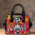 skeleton king play guitar trumpet dogs and music notes Shoulder Bag