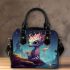 Starry eyed Creature by Water Shoulder Handbag