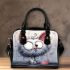 Thirsty cat in blue and white Chic Stylish Shoulder Handbag & Women Totes: Perfect Gift for Girlfriend | Crossbody, Purse, Handbag