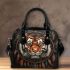 Tiger smile with dream catcher shoulder handbag