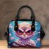 Tranquil Owl in Blossoming Forest Shoulder Handbag