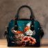 Vibrant butterfly garden shoulder handbag