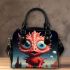 Vibrant Dragon in Night Sky Shoulder Handbag