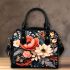 Vibrant Floral Arrangement Shoulder Handbag