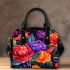 Vibrant Floral Pattern with Colorful Blooms Shoulder Handbag