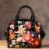 Vibrant Flower Vase Arrangement Shoulder Handbag