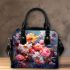 Vibrant Mixed Flower Bouquet Shoulder Handbag