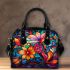 Vibrant Stained Glass Bouquet 1 Shoulder Handbag