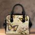 Vintage collage of vintage butterflies shoulder handbag