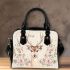 Watercolor deer with antlers shoulder handbag