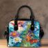 Watercolor painting of butterflies shoulder handbag