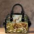 Whitetailed buck standing in meadow with daisies shoulder handbag