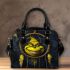 Yellow grinchy smile and dream catcher shoulder handbag