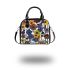 Pattern of flowers in the style maru aronson Shoulder Handbag, Totes, Crossbody, Purse: Gift Idea for Girlfriend, Women ,Daughter, Mama, Ladies