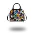 Pattern of flowers in the style maru aronson Shoulder Handbag, Totes, Crossbody, Purse: Gift Idea for Girlfriend, Women ,Daughter, Mama, Ladies