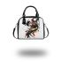 Abstract animal combining organic shapes shoulder handbag