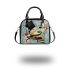 Abstract art painting with beautiful shapes and lines shoulder handbag
