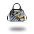 Abstract art vector design featuring a sliding bird shoulder handbag