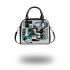 Abstract art vector graphic with shapes and forms shoulder handbag