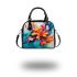 Abstract Colorful Floral Painting Shoulder Handbag