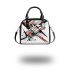 Abstract composition of simple shapes shoulder handbag