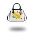 Abstract design with organic shapes and splashes shoulder handbag