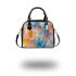 Abstract digital art of an abstract shoulder handbag