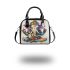 Abstract graffiti art in the style of victor shoulder handbag