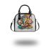 Abstract graffiti art in the style of victor shoulder handbag