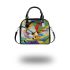 Abstract modern painting of the toucan bird shoulder handbag