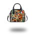 Abstract painting of an animal in the style cubism shoulder handbag