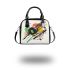 Abstract vector graphic shoulder handbag