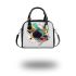 Abstract vector graphic shoulder handbag