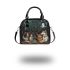 Alaska dogs and cats drink coffee with dream catcher shoulder handbag