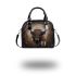 American bisson with dream catcher shoulder handbag