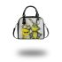 And yellow grinchy smile toothless like rabbit shoulder handbag