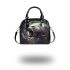 Angry white bear with dream catcher shoulder handbag