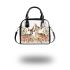 Baby animals in a floral style with cute deer shoulder handbag