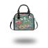 Beautiful butterflies and flowers pattern shoulder handbag