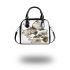 Beautiful butterfly with flowers on its wings shoulder handbag