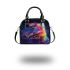 Beautiful colorful horse with long hair shoulder handbag