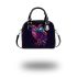 Beautiful colorful owl shoulder handbag