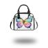 Beautiful colorful watercolor butterfly shoulder handbag