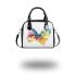 Beautiful colorful watercolor butterfly shoulder handbag