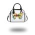 Beautiful colorful watercolor butterfly shoulder handbag