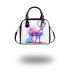 Beautiful deer full body standing on the ground shoulder handbag