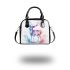 Beautiful deer in the style of watercolor shoulder handbag