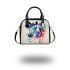 Beautiful watercolor colorful horse shoulder handbag