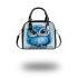 Blue owl cartoon style cute baby blue colors shoulder handbag